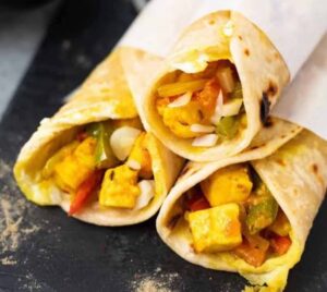 Paneer Kathi roll Recipe-