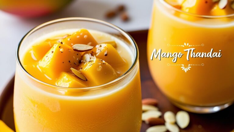 Delicious Mango Thandai